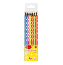 Színes ceruza készlet háromszögletű, fekete belsővel Keyroad Neon 6 klf. neon szín Színes ceruza készlet háromszögletű, fekete belsővel Keyroad Neon 6 klf. neon szín