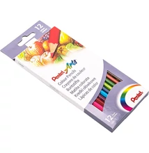 Színes ceruza készlet, hatszögletű Pentel 12 klf. szín