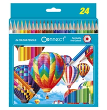 Színes ceruza készlet, hatszögletű Connect 24 klf. szín