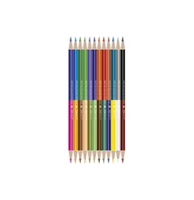 Színes ceruza készlet, kétvégű duocolor 12/24 szín Connect 24 klf. szín