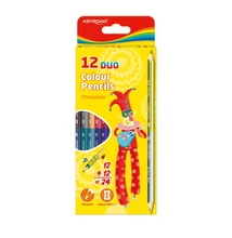 Színes ceruza készlet kétvégű, háromszögletű Keyroad Duo 12 klf. szín Színes ceruza készlet kétvégű, háromszögletű Keyroad Duo 12 klf. szín