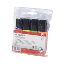 Szövegkiemelő 1-5mm, vágott hegyű,l apos test, A-Series 4 klf. szín