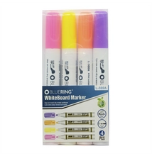 Táblamarker kerek test Bluering® neon, 4 klf. szín