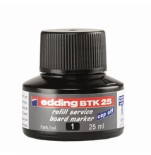 Tinta utántöltő táblamarkerhez 25ml, Edding BTK25 fekete