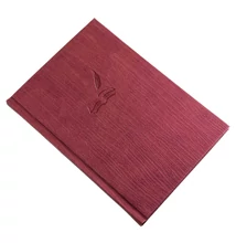 Vendégkönyv napló A/4 fehér lapokkal bordó Realsystem