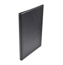 Villámzáras mappa A4, műanyag Bluering®, fekete