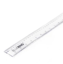 Vonalzó 50cm, műanyag Bluering®