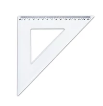 Vonalzó háromszög 45° 15,5cm, műanyag Antilop