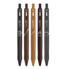 Zseléstoll 0,7 mm Zebra Sarasa Study with Coffee, 5 különböző szín