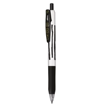 Zseléstoll 0,7 mm csíkos test, Zebra Sarasa Clip, fekete