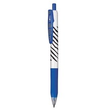 Zseléstoll 0,7 mm csíkos test, Zebra Sarasa Clip, kék