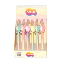 Zseléstoll radírozható, kupakos, unikornis 36 db/display Nebulo