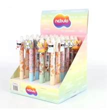 Zseléstoll radírozható, nyomógombos, pörgetős kutyus 24 db/display Nebulo