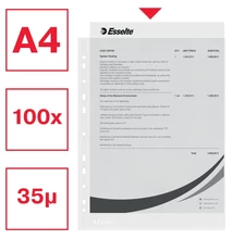 Genotherm lefűzhető, A4, 38-40 micron narancsos Esselte 16690 Classic 100 db/csomag