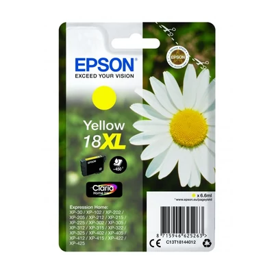EPSON T1814 PATRON YELLOW 6,6ML 18XL (EREDETI)
