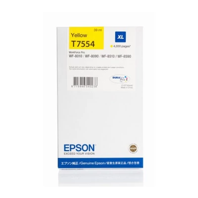 EPSON T7554 PATRON YELLOW 4K (EREDETI)