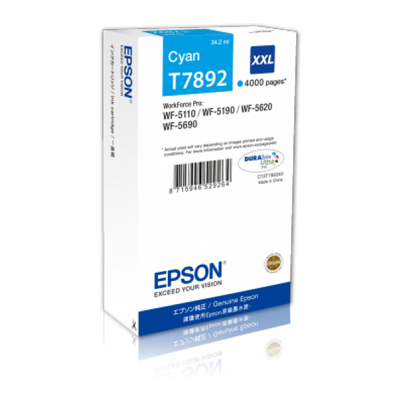 EPSON T7892 PATRON CYAN 4K (EREDETI)