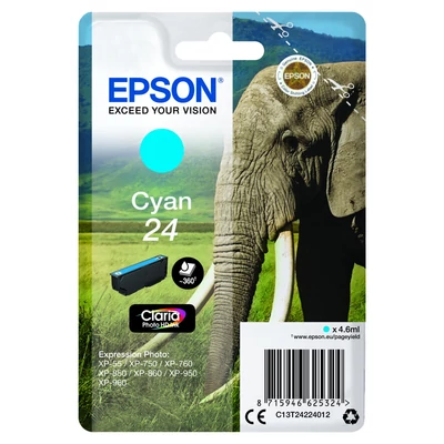 Epson T2422 Patron Cyan 4,6ml 24 (Eredeti) Epson T2422 Patron Cyan 4,6ml 24 (Eredeti)
