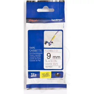 Brother TZeFX221 9 mm széles 8 m hosszú szalagkazetta
