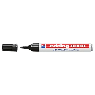 Alkoholos marker 1,5-3mm, kerek Edding 3000 fekete