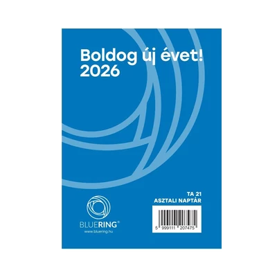 Asztali naptár TA-21 2026. Bluering® Asztali naptár TA-21 2026. Bluering®