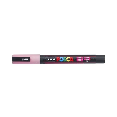 Dekormarker 0,9-1,3mm, Uni-Posca PC-3ML csillámló rózsaszín