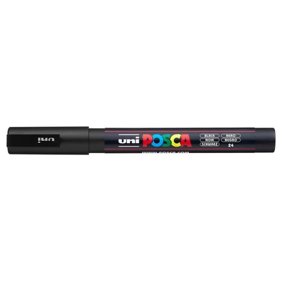 Dekormarker 0,9-1,3mm, Uni Posca PC-3M fekete