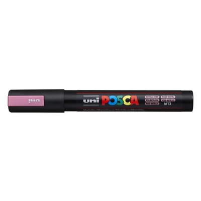 Dekormarker 1,8-2,5mm, Uni Posca PC-5M metál rózsaszín