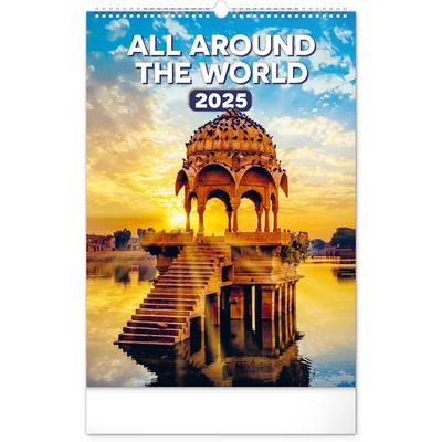 Falinaptár képes  330×460mm All Around the World Realsystem 2026.