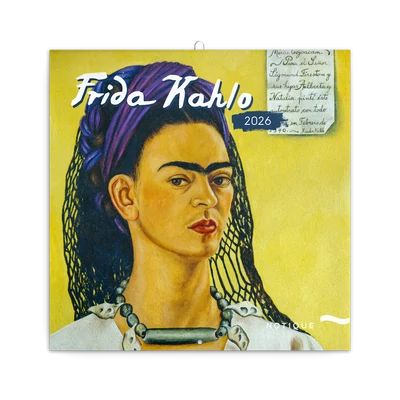 Falinaptár képes lemeznaptár 300x300mm, Frida Kahlo Realsystem 2026.