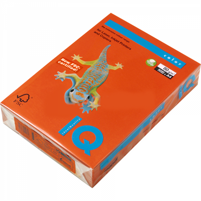 Másolópapír, színes, A3, 80g. IQ ZR09 500ív/csomag, intenzív téglavörös