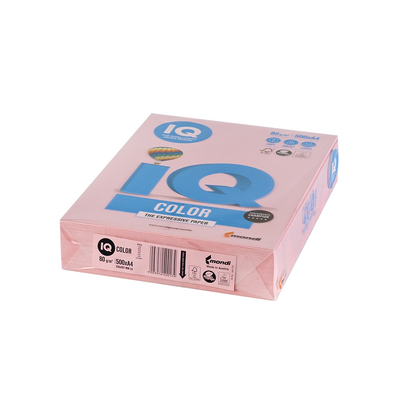 Másolópapír, színes, A4, 80g. IQ PI25 500ív/csomag, pasztell pink