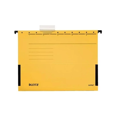 Függőmappa A4, karton oldaltzárt Leitz Alpha sárga Függőmappa A4, karton oldaltzárt Leitz Alpha sárga