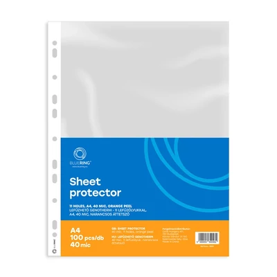 Genotherm lefűzhető, A4, 40 micron narancsos Bluering® 100 db/csomag,