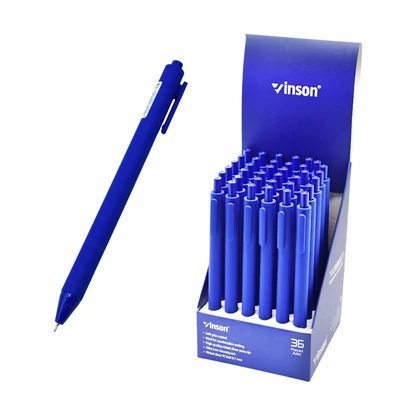 Golyóstoll nyomógombos 0,7mm Vinson Connect  S1 vegyes test