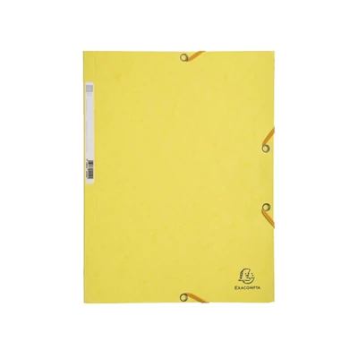 Gumis mappa karton  prespán A/4 Exacompta citromsárga Gumis mappa karton  prespán A/4 Exacompta citromsárga