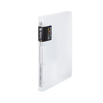 Gyűrűskönyv A4, 4 gyűrűs 2cm gerinc PP,  Karton P+P Opaline fehér