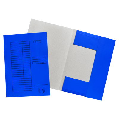 Iratgyűjtő, pólyás dosszié A4, 230g. karton, Bluering®, kék