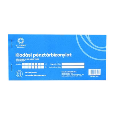 Kiadási pénztárbizonylat 25x2lapos B.318-103/V Bluering®