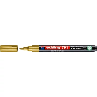 Lakkmarker 1-2mm, kerek Edding 791 arany