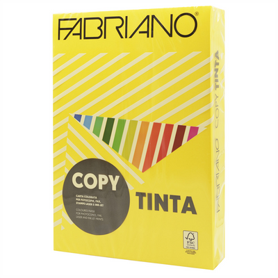 Másolópapír, színes, A4, 160g. Fabriano CopyTinta 250ív/csomag. intenzív sárga