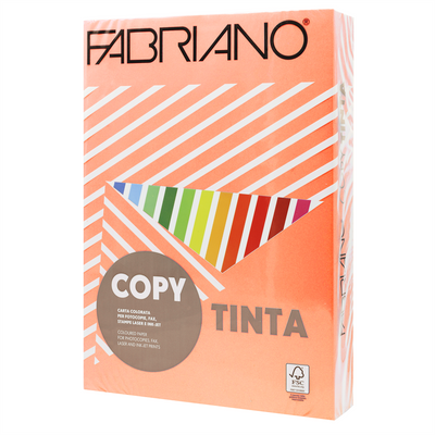Másolópapír, színes, A4, 80g. Fabriano CopyTinta 500ív/csomag. intenzív narancs