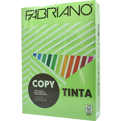 Másolópapír, színes, A4, 80g. Fabriano CopyTinta 500ív/csomag. intenzív világoszöld