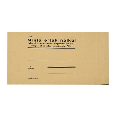 Mintazsák 10-es 160x300mm