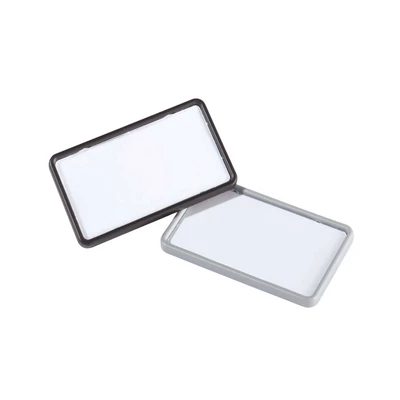 Névkitűző 40x75mm, mágnessel, 25 db/csomag, Durable Card fekete