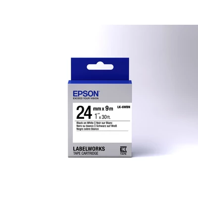Epson LK-6WBN Black/White 24mm szalag (9m) Epson LK-6WBN Black/White 24mm szalag (9m)