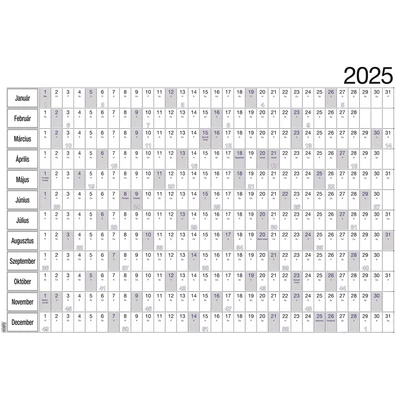 Plakátnaptár 2 oldalas éves tervezővel 980x680mm, Realsystem 2026.