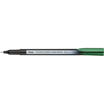Rostirón, tűfilc 0,4mm, Pentel Pointliner fenyőzöld Rostirón, tűfilc 0,4mm, Pentel Pointliner fenyőzöld