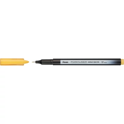 Rostirón, tűfilc 0,4mm, Pentel Pointliner okkersárga Rostirón, tűfilc 0,4mm, Pentel Pointliner okkersárga