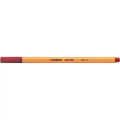 Rostirón, tűfilc 0,4mm, STABILO Point 88 karmazsinvörös